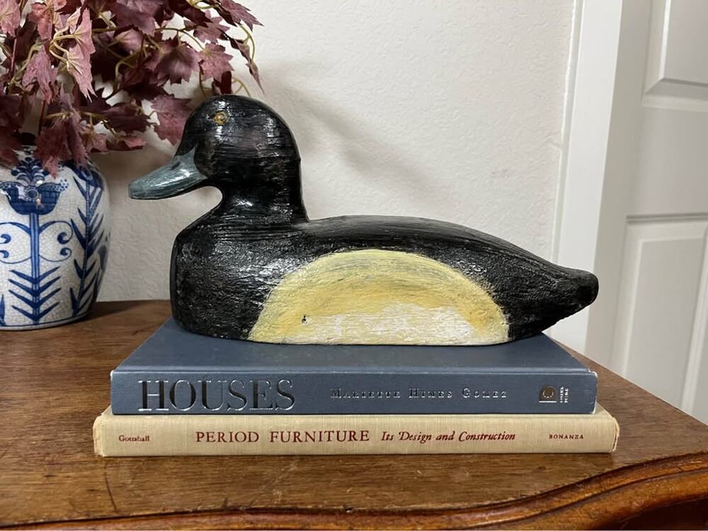 Vintage Hand Carved Wooden Duck Decoy